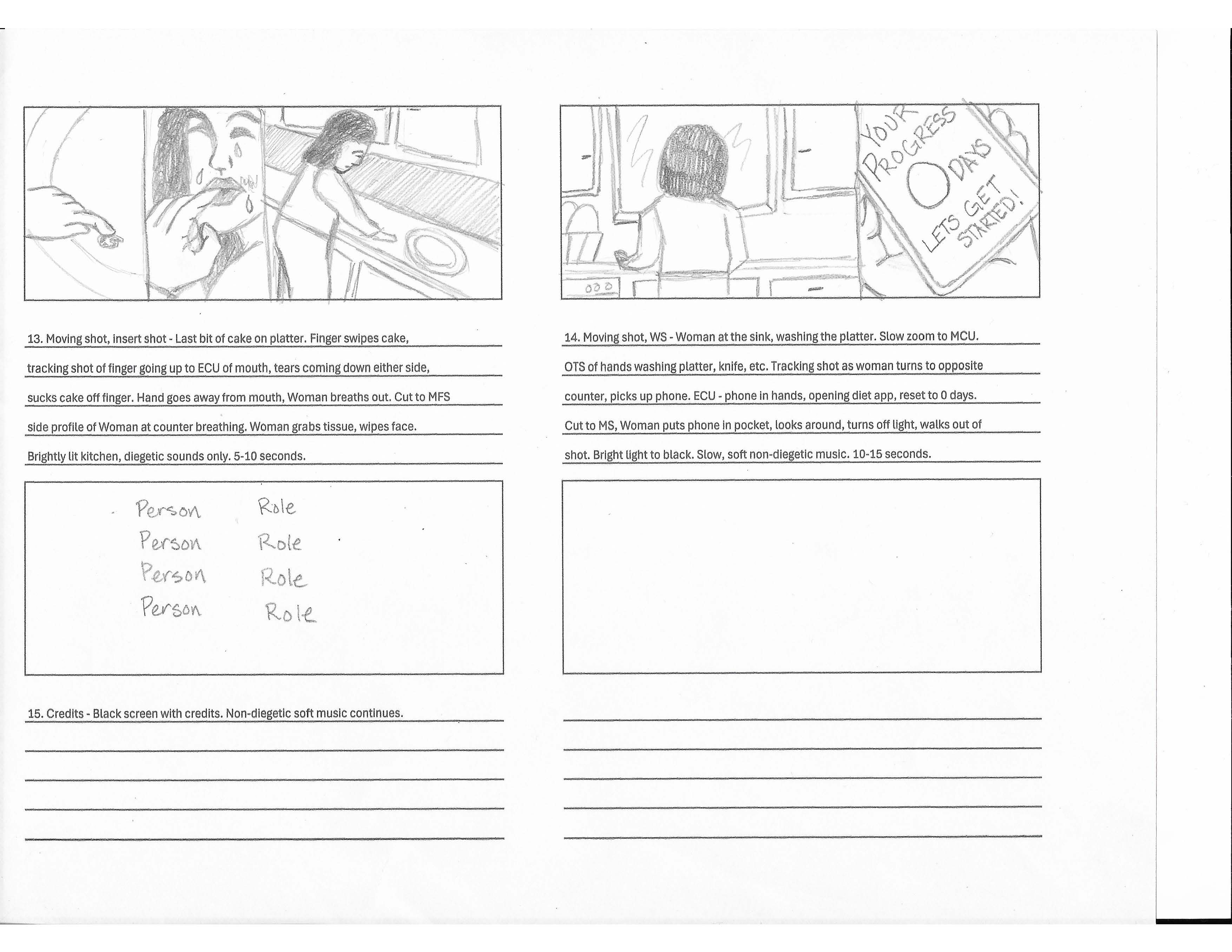 story board scene 13 - 15
